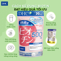 Viên uống DHC Biotin Nhật Bản ngăn ngừa rụng tóc (gói 30 viên)