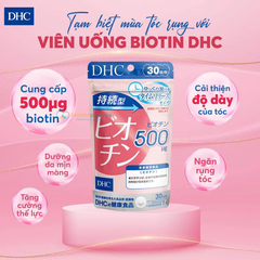 Viên uống DHC Biotin Nhật Bản ngăn ngừa rụng tóc (gói 30 viên)