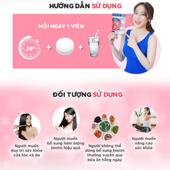 Viên uống DHC Biotin Nhật Bản ngăn ngừa rụng tóc (gói 30 viên)
