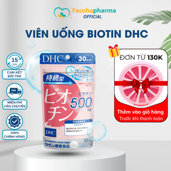 Viên uống DHC Biotin Nhật Bản ngăn ngừa rụng tóc (gói 30 viên)
