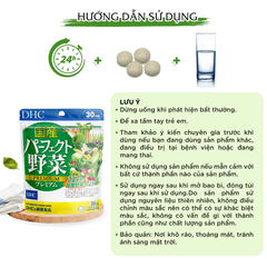 Viên uống DHC rau củ Nhật Bản tăng cường tiêu hóa, hệ miễn dịch