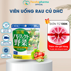 Viên uống DHC rau củ Nhật Bản tăng cường tiêu hóa, hệ miễn dịch
