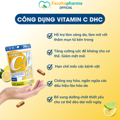 DHC Viên uống vitamin C gói 90 ngày