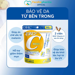 DHC Viên uống vitamin C gói 90 ngày