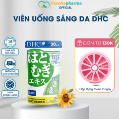 Viên uống hỗ trợ sáng da DHC Nhật Bản giúp đem lại làn da đều màu (30 viên/gói)
