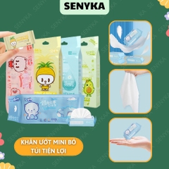 Khăn giấy ướt mini bỏ túi tiện lợi, nhỏ gọn giúp duy trì vệ sinh cá nhân mọi lúc
