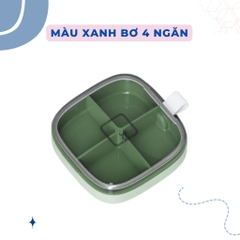 Hộp đựng thuốc mini cao cấp chất liệu nhựa, nhỏ gọn, tiện lợi 4-6 ngăn