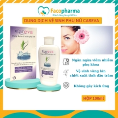Dung dịch vệ sinh phụ nữ Careva hỗ trợ trị viêm, làm sạch, khử mùi hôi (chai 100ml)