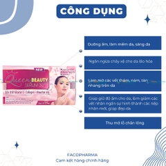 Collagen queen beauty serum 30++ dưỡng chất vitamin c collagen nhau thai cừu giảm thiểu nếp nhăn và lão hóa