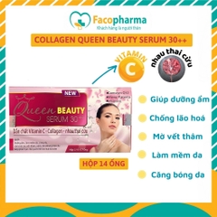 Collagen queen beauty serum 30++ dưỡng chất vitamin c collagen nhau thai cừu giảm thiểu nếp nhăn và lão hóa