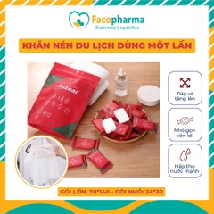 Khăn nén du lịch Hàn Quốc dùng lau mặt, lau tay nhỏ gọn tiện lợi, siêu thấm hút