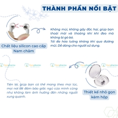 Kẹp mũi chống ngáy ngủ silicon có nam châm mang lại giấc ngủ sâu