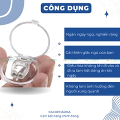 Kẹp mũi chống ngáy ngủ silicon có nam châm mang lại giấc ngủ sâu