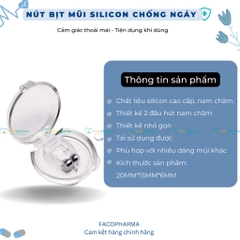 Kẹp mũi chống ngáy ngủ silicon có nam châm mang lại giấc ngủ sâu