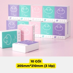 Khăn giấy khô mini bỏ túi nhỏ gọn giúp giữ vệ sinh cá nhân mọi nơi gói 7 tờ