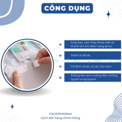 Miếng dán cố định quần áo bằng keo 2 mặt bền bỉ bịch 10 miếng