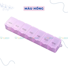Hộp chia thuốc 7 ngày 7 ngăn, chất liệu nhựa PP bền, an toàn sức khỏe