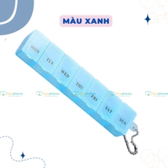 Hộp chia thuốc 7 ngày 7 ngăn, chất liệu nhựa PP bền, an toàn sức khỏe