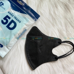Khẩu trang 5D PT màu đen, trắng, hồng, xanh, xám hàng chính hãng