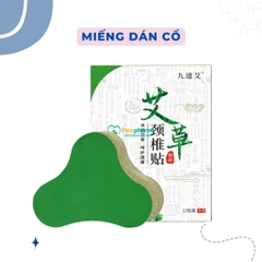 Miếng dán ngải cứu vai gáy cao cấp Aicaojingzhuitie hộp 12 miếng