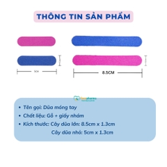 Cây dũa móng tay nhám 2 mặt nhỏ gọn tiện lợi dễ dàng bỏ túi - Dũa dài - CN050.02