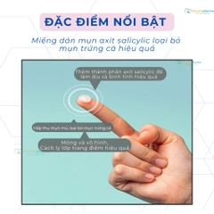 Miếng dán mụn gom cồi trong suốt bảo vệ mụn, che khuyết điểm gói 24 miếng