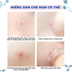 Miếng dán mụn gom cồi trong suốt bảo vệ mụn, che khuyết điểm gói 24 miếng