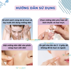 Miếng dán mụn gom cồi trong suốt bảo vệ mụn, che khuyết điểm gói 24 miếng