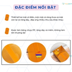 Lược chải chấy răng dày giúp loại bỏ trứng chấy hiệu quả, cảm giác cầm nắm dễ dàng