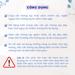 Kềm cắt da móng tay tiện lợi và bộ dụng cụ vệ sinh móng chuyên dụng
