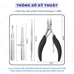 Kềm cắt da móng tay tiện lợi và bộ dụng cụ vệ sinh móng chuyên dụng