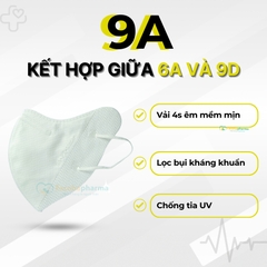 Khẩu trang 9A PT Mask dày dặn lọc bụi kháng khuẩn chống tia UV combo 50 cái 100 cái