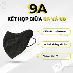 Khẩu trang 9A PT Mask dày dặn lọc bụi kháng khuẩn chống tia UV combo 50 cái 100 cái