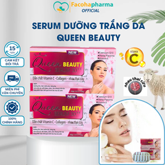 Collagen queen beauty serum 30++ dưỡng chất vitamin c collagen nhau thai cừu giảm thiểu nếp nhăn và lão hóa