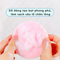 Bông mút rửa mặt bọt biển nén giải rửa mặt dùng một lần khăn lau mềm làm sạch và thân thiện với da 12 miếng