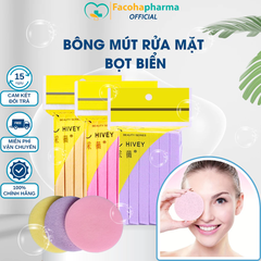 Bông mút rửa mặt bọt biển nén giải rửa mặt dùng một lần khăn lau mềm làm sạch và thân thiện với da 12 miếng