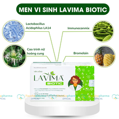 Combo sản phẩm phụ khoa Lavima liệu trình 1 tháng ngăn ngừa viêm nhiễm nấm ngứa vùng kín