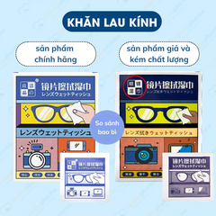 Khăn lau kính mắt chuyên dụng kháng khuẩn lau sạch vết bụi bẩn dấu vân tay hiệu quả