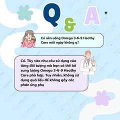 Viên uống Healthy Care Omega 3-6-9 hỗ trợ tim mạch giúp tăng cường thị lực và sức đề kháng