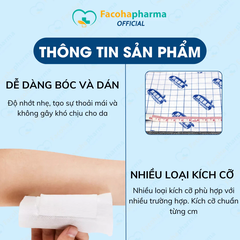 Cuộn băng dán bảo vệ vết thương cho gia đình thoáng khí chống dị ứng đầy đủ mọi kích cỡ