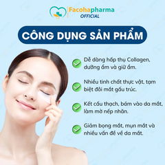 Mặt nạ mắt Collagen bộ 2 miếng dưỡng ẩm làm mờ nếp nhăn cải thiện thâm mắt cấp ẩm giảm bọng mắt
