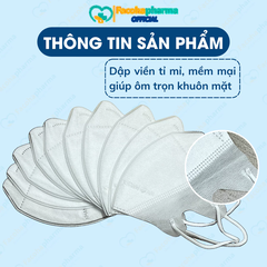 Khánh An Khẩu trang 6D Mask hộp 10 cái KA6DO - Màu trắng