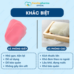Xà phòng giấy rửa tay hộp 50 miếng Paper Soap dùng một lần
