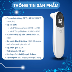 Nhiệt kế điện tử hồng ngoại cho bé và cả gia đình giúp đo thân nhiệt dễ dàng thiết kế nhỏ gọn