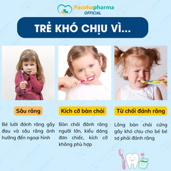 Bàn chải đánh răng 3 mặt cho bé vệ sinh răng miệng kẽ răng ngừa sâu răng cho bé từ 4 đến 12 tuổi