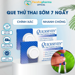 Que thử thai quickstick 2 vạch chính xác phát hiện thai sớm từ 7-10 ngày
