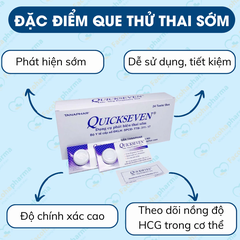 Que thử thai quickstick 2 vạch chính xác phát hiện thai sớm từ 7-10 ngày