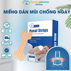 Miếng dán chống ngáy hộp 30 miếng giải pháp cho giấc ngủ ngon giảm ngáy hiệu quả