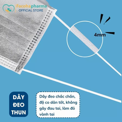 Khẩu trang y tế than hoạt tính Khánh An 4 lớp cao cấp chống nắng chống bụi người lớn