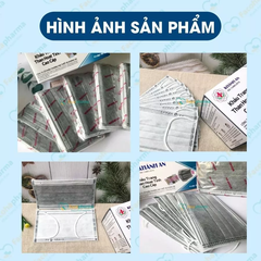 Khẩu trang y tế than hoạt tính Khánh An 4 lớp cao cấp chống nắng chống bụi người lớn